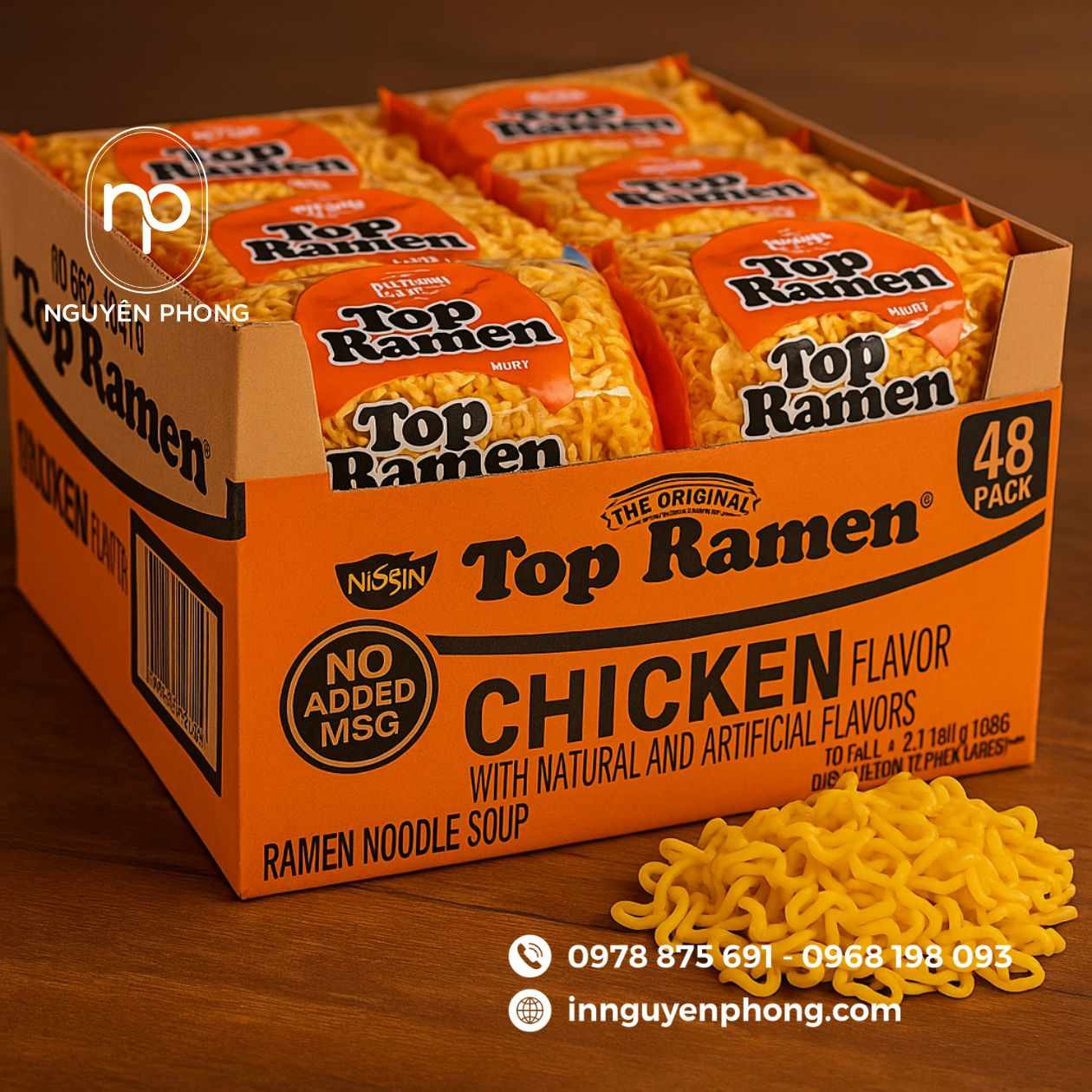 Mẫu thùng carton đựng mì tôm 